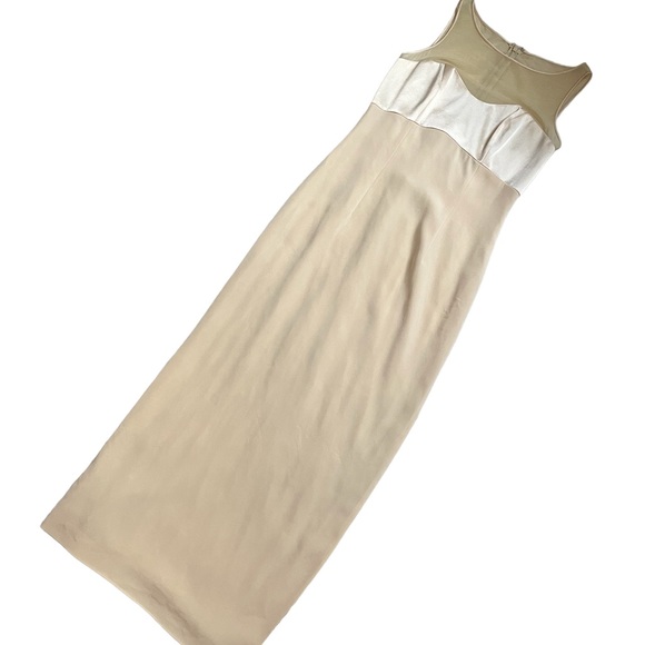 Vintage Blacktie Oleg Cassini nude champagne gala holiday dress - Picture 13 of 16